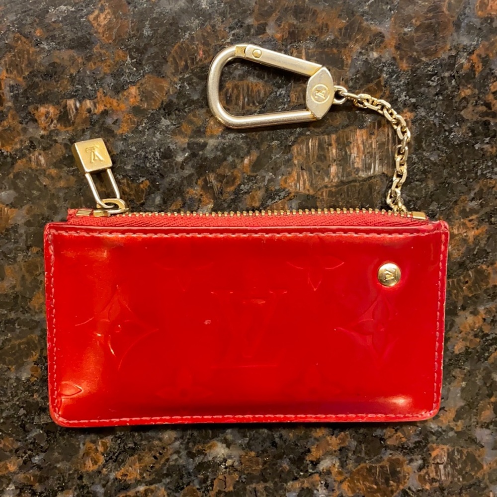Authentic Louis Vuitton Red Key Pouch
